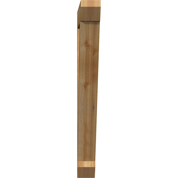 Traditional Slat Rough Sawn Bracket, Western Red Cedar, 4W X 30D X 38H